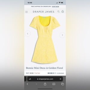 Draper James - Bonnie Mini Dress in Golden Floral